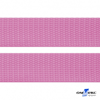 Розовый- цв.513-Текстильная лента-стропа 550 гр/м2 ,100% пэ шир.30 мм (боб.50+/-1 м) - купить в Старом Осколе. Цена: 475.36 руб.