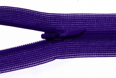 Молния потайная Т3 866, 50 см, капрон, цвет фиолетовый - купить в Старом Осколе. Цена: 8.62 руб.