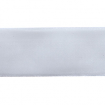Лента бархатная нейлон, шир.25 мм, (упак. 45,7м), цв.01-белый - купить в Старом Осколе. Цена: 981.09 руб.