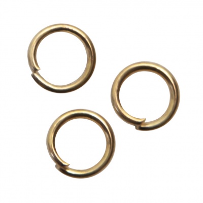 Кольцо  соединительное для бижутерии 5 мм, цв.-золото - купить в Старом Осколе. Цена: 0.44 руб.