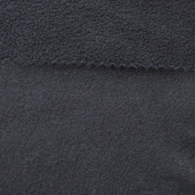 Флис DTY, 130 г/м2, шир. 150 см, цвет чёрный - купить в Старом Осколе. Цена 694.22 руб.