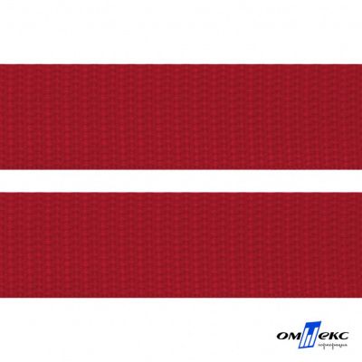 Красный - цв.171- Текстильная лента-стропа 550 гр/м2 ,100% пэ шир.50 мм (боб.50+/-1 м) - купить в Старом Осколе. Цена: 797.67 руб.