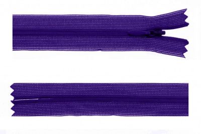 Молния потайная Т3 866, 50 см, капрон, цвет фиолетовый - купить в Старом Осколе. Цена: 8.62 руб.