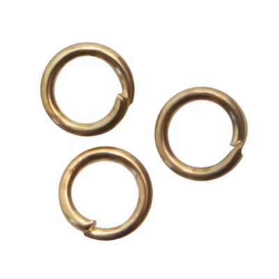 Кольцо  соединительное для бижутерии 4 мм, цв.-золото - купить в Старом Осколе. Цена: 0.41 руб.