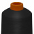 Нитки текстурированные кручёные, намот. 15 000 м, цвет чёрный - купить в Старом Осколе. Цена: 237.24 руб.