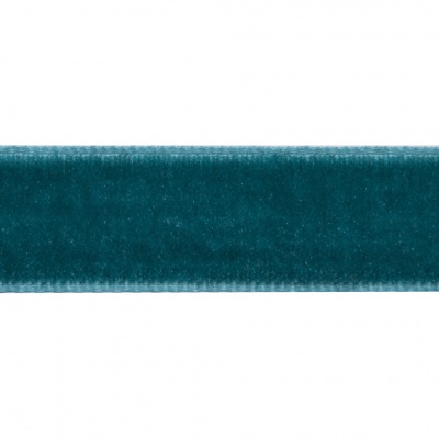 Лента бархатная нейлон, шир.12 мм, (упак. 45,7м), цв.65-изумруд - купить в Старом Осколе. Цена: 392 руб.
