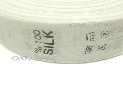 Состав и уход за тк.100% Silk (1000 шт) - купить в Старом Осколе. Цена: 520.46 руб.