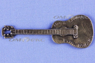 Декоративный элемент для творчества из металла "Гитара"  - купить в Старом Осколе. Цена: 19.99 руб.