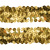 Тесьма с пайетками D16, шир. 30 мм/уп. 25+/-1 м, цвет золото - купить в Старом Осколе. Цена: 1 087.39 руб.