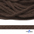 Шнур плетеный d-6 мм, 70% хлопок 30% полиэстер, уп.90+/-1 м, цв.1073-т.коричневый - купить в Старом Осколе. Цена: 594 руб.