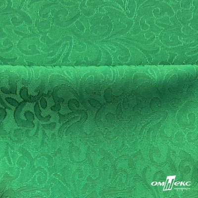 Ткань жаккард королевский, 100% полиэстр 180 г/м 2, шир.150 см, цв-зеленый - купить в Старом Осколе. Цена 296.39 руб.