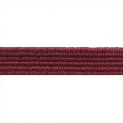 Резиновые нити с текстильным покрытием, шир. 6 мм ( упак.30 м/уп), цв.- 88-бордо - купить в Старом Осколе. Цена: 155.22 руб.
