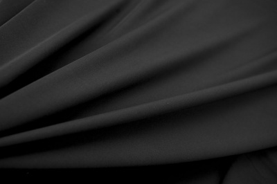 Костюмная ткань с вискозой "Флоренция", 195 гр/м2, шир.150см, цвет чёрный - купить в Старом Осколе. Цена 502.24 руб.