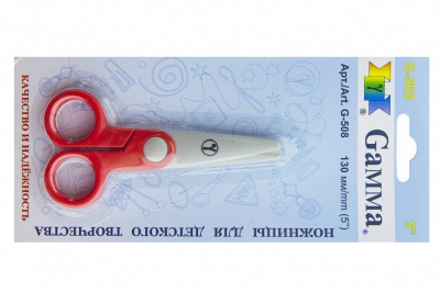 Ножницы G-508 детские 130 мм - купить в Старом Осколе. Цена: 118.32 руб.