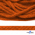 Шнур плетеный d-6 мм, 70% хлопок 30% полиэстер, уп.90+/-1 м, цв.1066-апельсин - купить в Старом Осколе. Цена: 588 руб.
