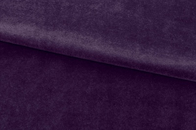 Бархат стрейч, 240 гр/м2, шир.160см, (2,4 м/кг), цвет 27/фиолет - купить в Старом Осколе. Цена 886.02 руб.