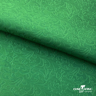 Ткань жаккард королевский, 100% полиэстр 180 г/м 2, шир.150 см, цв-зеленый - купить в Старом Осколе. Цена 296.39 руб.