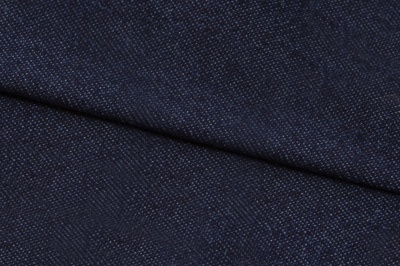 Ткань джинсовая №96, 160 гр/м2, шир.148см, цвет т.синий - купить в Старом Осколе. Цена 350.42 руб.