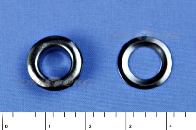 Люверсы металлические, блочка/кольцо, №5 (8 мм) упак.1000 шт- цв.никель - купить в Старом Осколе. Цена: 392 руб.