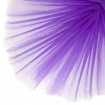 Фатин матовый 16-85, 12 гр/м2, шир.300см, цвет фиолетовый - купить в Старом Осколе. Цена 96.31 руб.