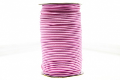 0370-1301-Шнур эластичный 3 мм, (уп.100+/-1м), цв.141- розовый - купить в Старом Осколе. Цена: 459.62 руб.