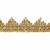 Тесьма металлизированная 0384-0240, шир. 40 мм/уп. 25+/-1 м, цвет золото - купить в Старом Осколе. Цена: 490.74 руб.