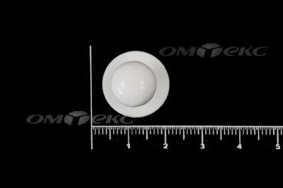 Пуговица поварская "Пукля", 10 мм, цвет белый - купить в Старом Осколе. Цена: 2.28 руб.