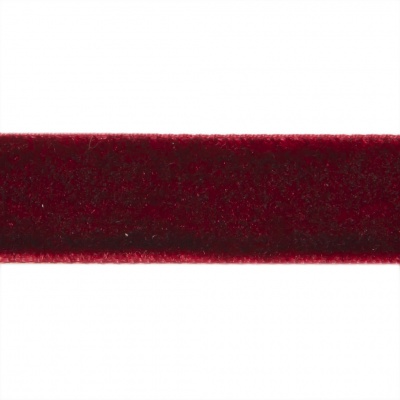 Лента бархатная нейлон, шир.12 мм, (упак. 45,7м), цв.240-бордо - купить в Старом Осколе. Цена: 392 руб.