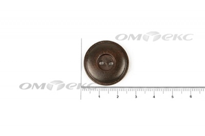 Пуговица деревянная круглая №54 (25мм) - купить в Старом Осколе. Цена: 4.12 руб.
