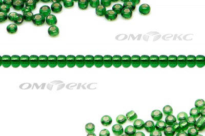 Бисер (SL) 11/0 ( упак.100 гр) цв.27В - зелёный - купить в Старом Осколе. Цена: 53.34 руб.