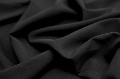 Костюмная ткань с вискозой "Флоренция", 195 гр/м2, шир.150см, цвет чёрный - купить в Старом Осколе. Цена 502.24 руб.