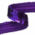 Тесьма с пайетками 12, шир. 20 мм/уп. 25+/-1 м, цвет фиолет - купить в Старом Осколе. Цена: 778.19 руб.