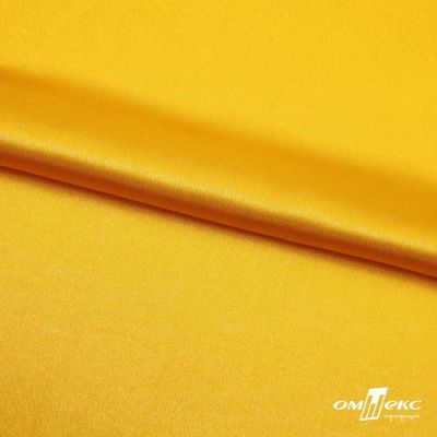 Поли креп-сатин 13-0859, 125 (+/-5) гр/м2, шир.150см, цвет жёлтый - купить в Старом Осколе. Цена 155.57 руб.