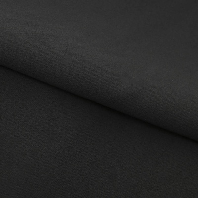 Костюмная ткань "Элис", 220 гр/м2, шир.150 см, цвет чёрный - купить в Старом Осколе. Цена 308 руб.
