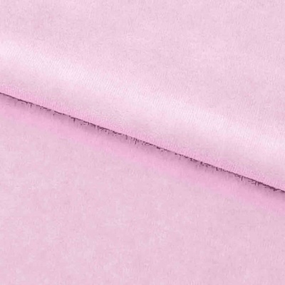 Велюр JS LIGHT 1, 220 гр/м2, шир.150 см, (3,3 м/кг), цвет бл.розовый - купить в Старом Осколе. Цена 1 055.34 руб.
