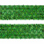Тесьма с пайетками D4, шир. 35 мм/уп. 25+/-1 м, цвет зелёный - купить в Старом Осколе. Цена: 1 308.30 руб.