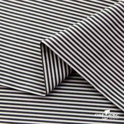 Ткань сорочечная Полоска Кенди, 115 г/м2, 58% пэ,42% хл, шир.150 см, цв.6-черный, (арт.110) - купить в Старом Осколе. Цена 306.69 руб.