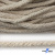 Шнур плетеный d-6 мм круглый, 70% хлопок 30% полиэстер, уп.90+/-1 м, цв.1077-лён - купить в Старом Осколе. Цена: 588 руб.