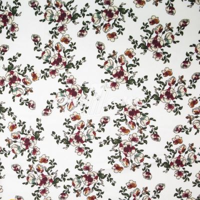 Плательная ткань "Фламенко" 23.1, 80 гр/м2, шир.150 см, принт растительный - купить в Старом Осколе. Цена 264.56 руб.