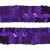 Тесьма с пайетками 12, шир. 20 мм/уп. 25+/-1 м, цвет фиолет - купить в Старом Осколе. Цена: 778.19 руб.