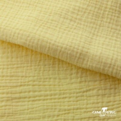 Ткань Муслин, 100% хлопок, 125 гр/м2, шир. 135 см (12-0824) цв.лимон нюд - купить в Старом Осколе. Цена 337.25 руб.