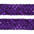 Тесьма с пайетками 12, шир. 35 мм/уп. 25+/-1 м, цвет фиолет - купить в Старом Осколе. Цена: 1 308.30 руб.