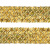 Тесьма с пайетками D16, шир. 35 мм/уп. 25+/-1 м, цвет золото - купить в Старом Осколе. Цена: 1 281.60 руб.