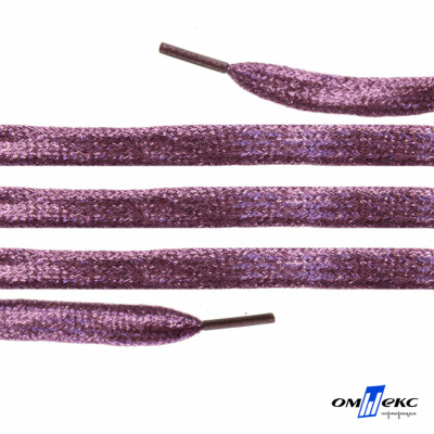 Шнурки #107-01, плоские 130 см, цв.розовый металлик - купить в Старом Осколе. Цена: 35.45 руб.