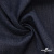 Ткань костюмная "Джинс" с начесом, 320 г/м2, 80% хлопок 20%полиэстер, шир. 160 см, т.синий - купить в Старом Осколе. Цена 487.27 руб.