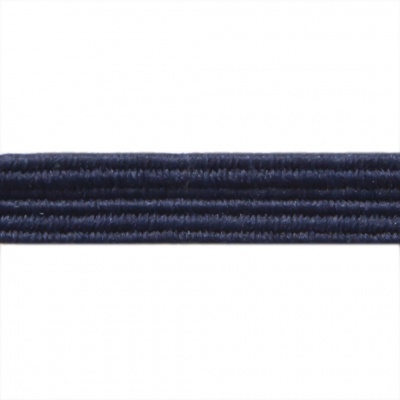 Резиновые нити с текстильным покрытием, шир. 6 мм ( упак.30 м/уп), цв.- 117-т.синий - купить в Старом Осколе. Цена: 152.05 руб.