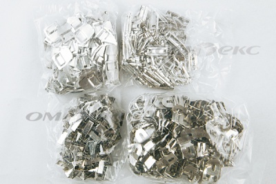 Крючки брючные 4 шипа "Стром" 144 шт. никель - купить в Старом Осколе. Цена: 383.97 руб.