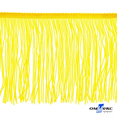 Бахрома для одежды (вискоза), шир.15 см, (упак.10 ярд), цв. 34 - жёлтый - купить в Старом Осколе. Цена: 617.40 руб.