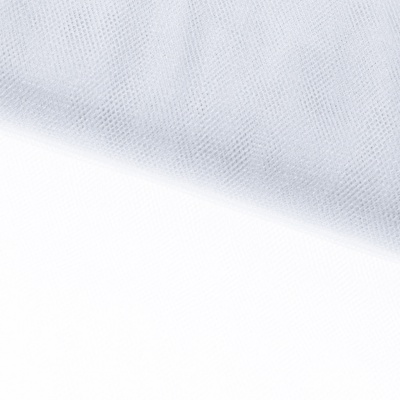 Трикотажное полотно Тюль Кристалл, 100% полиэфир, 16-01/белый, 15гр/м2, шир.160см. - купить в Старом Осколе. Цена 129.70 руб.