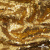 Трикотажное полотно, Сетка с пайетками,188 гр/м2, шир.140 см, цв.-тем.золото (#51) - купить в Старом Осколе. Цена 505.15 руб.